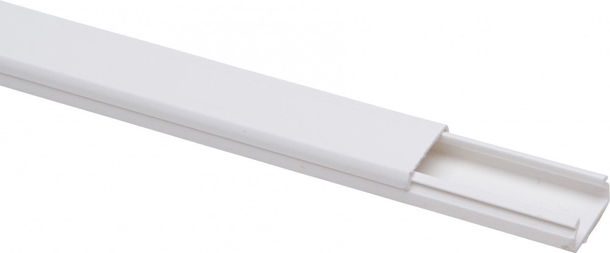 Kopp Kabelkanalen Kabelkanaal 20x10 MM, deksel en kleefstrip, 2M, wit