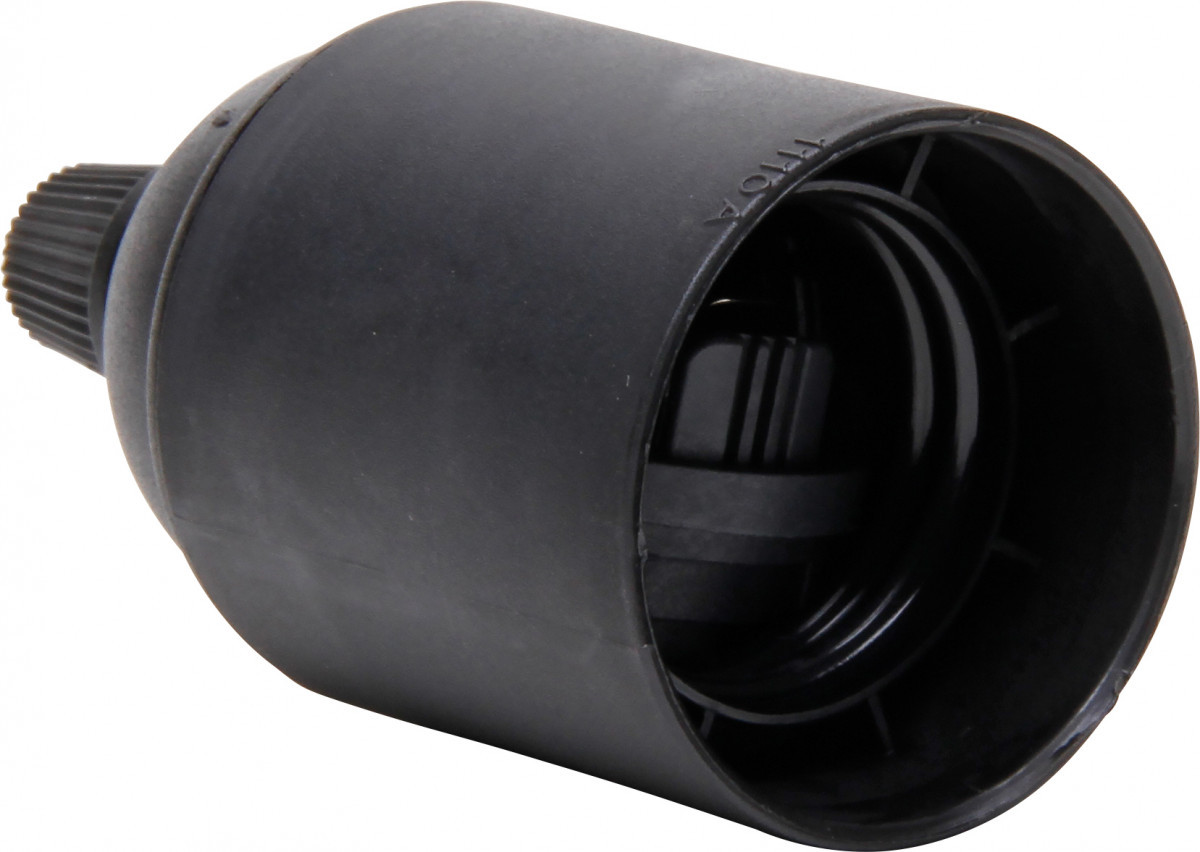Kopp Lamphouders Lamphouder E27 met trekontlasting zwart