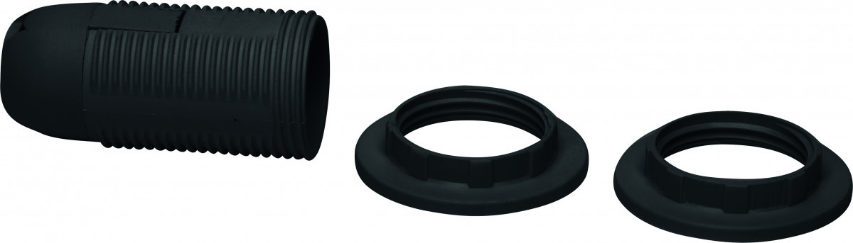 Kopp Lamphouders Lamphouder E14 met 2 ringen zwart