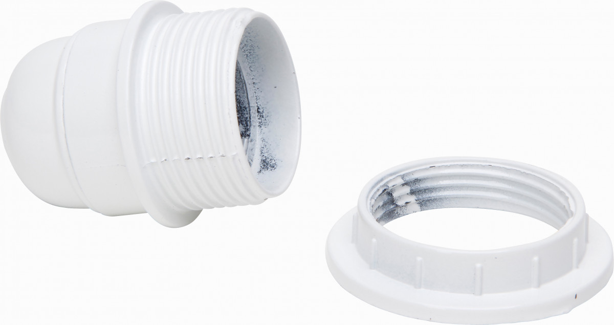 Kopp Lamphouders Lamphouder E27 bakeliet met ring wit