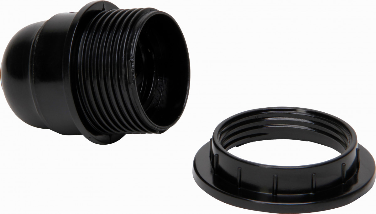 Kopp Lamphouders Lamphouder E27 bakeliet met ring zwart