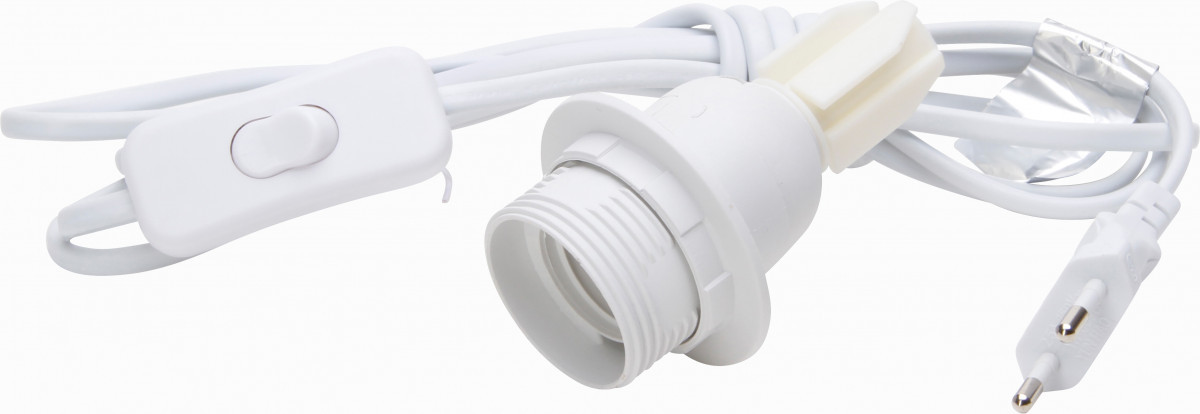Kopp Lamphouders Lamphouder E27 met euro-aansluitsnoer wit