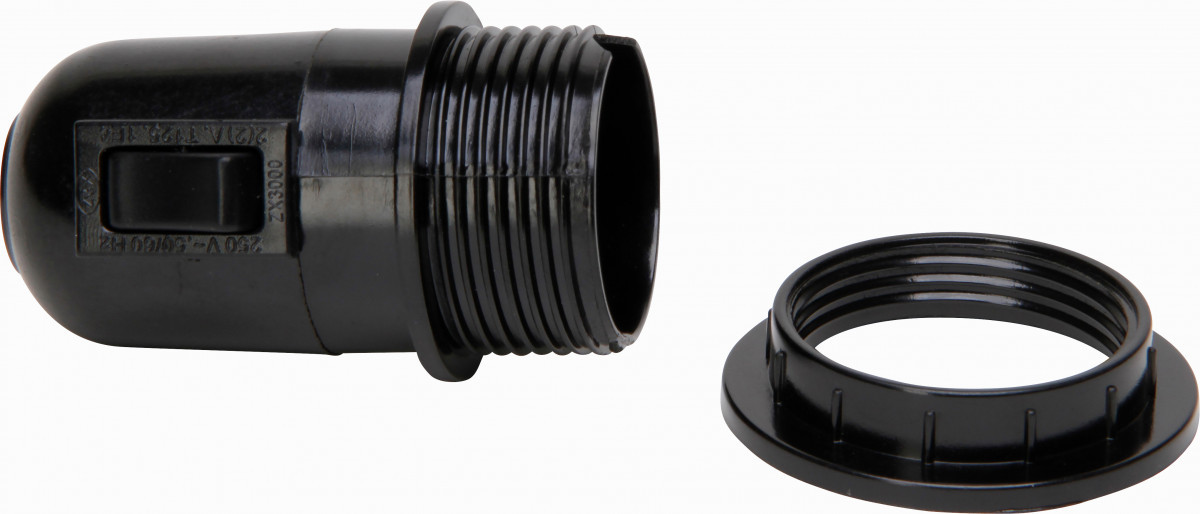 Kopp Lamphouders Lamphouder E27 schakelaar zwart