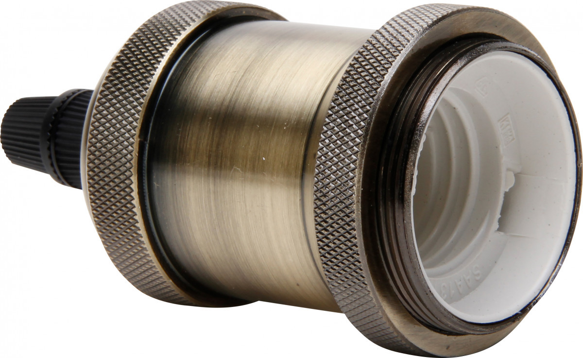 Kopp Lamphouders Lamphouder E27 metaal retro zwart / chroom