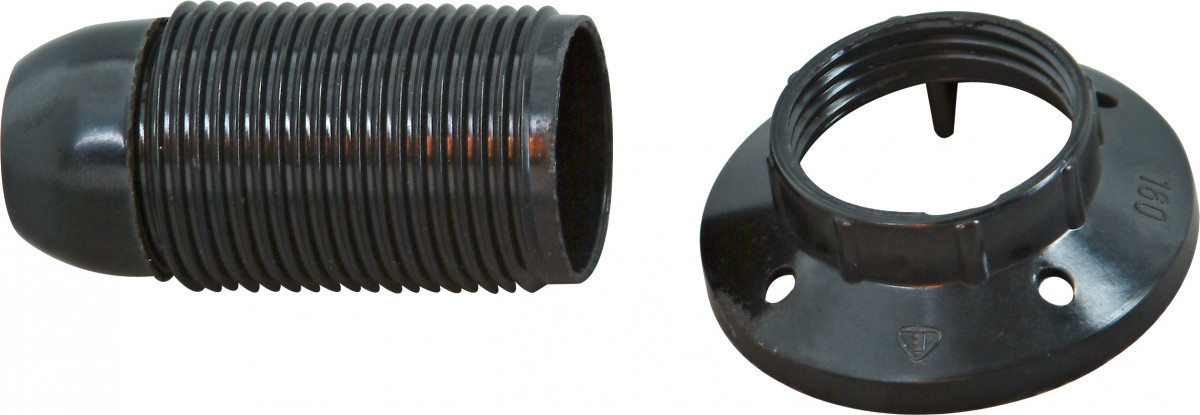 Kopp Lamphouders Lamphouder E14 met 2 ringen zwart