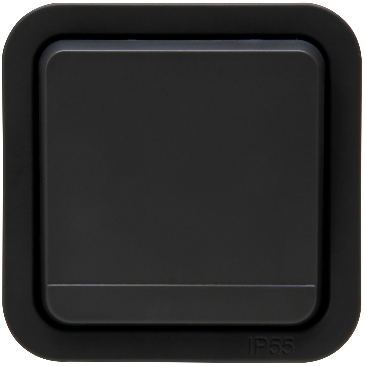 Kopp Maris - 2-polig schakelaar ip55 antraciet