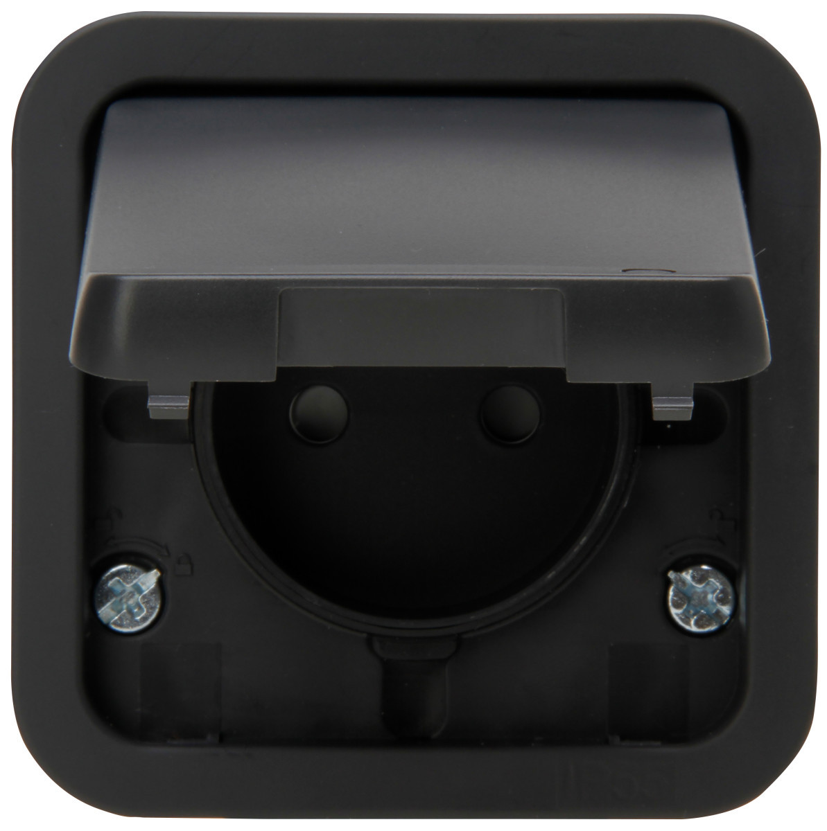 Kopp Maris - wandcontactdoos 1V pa deksel ip55 antraciet