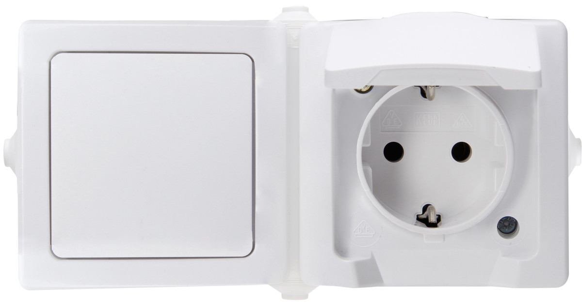 Kopp Nautic - combinatie 1V ra horz. wit