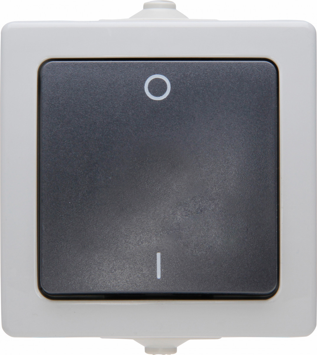 Nautic - 2-polig schakelaar ip44 grijs