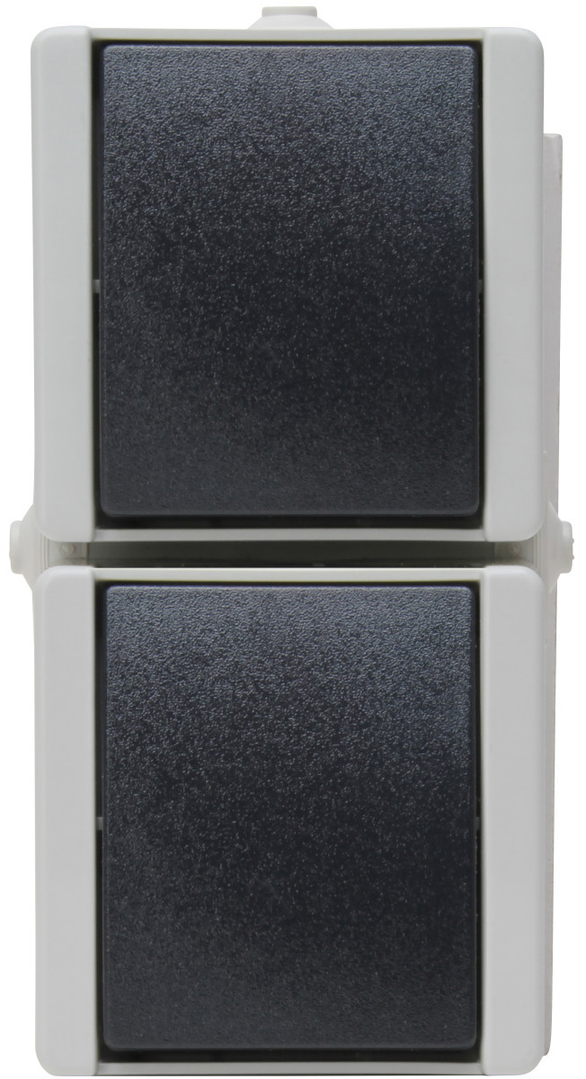 Kopp proAQA Proaqa - wandcontactdoos 2V pa deksel ip44, verticaal, grijs