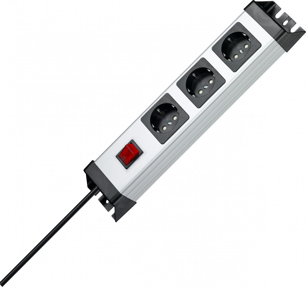 Kopp POWERversal Powerversal Snoercentrale 3V ra SH schak. 1,4 meter snoer zilver/zwart