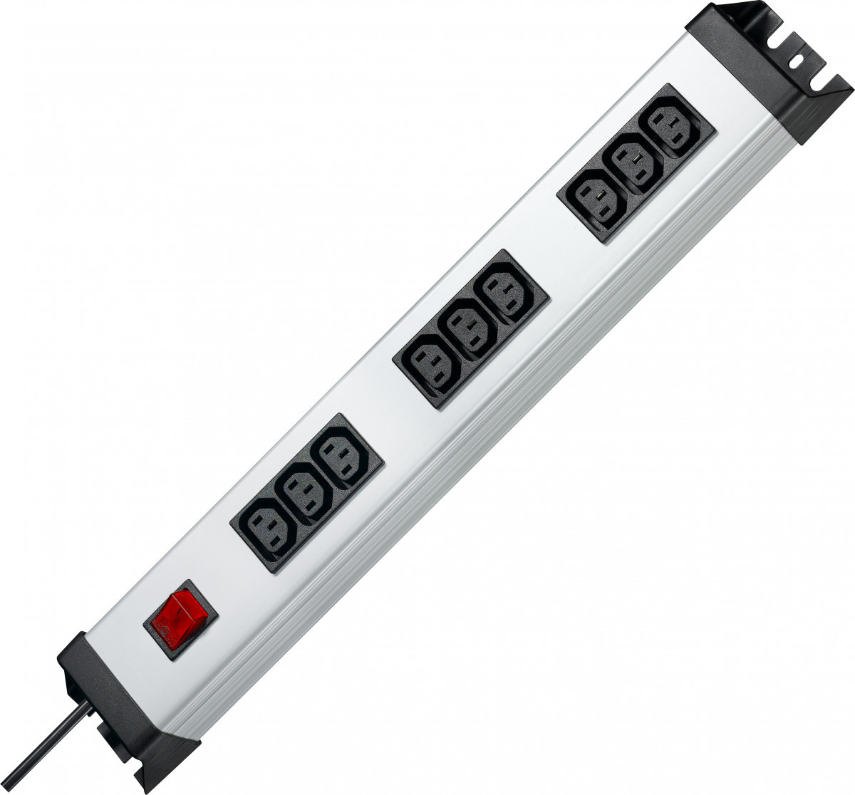 Kopp POWERversal Powerversal Snoercentrale 3x3v iec320-C13 schak. 1,4M snoer zilv/ZW