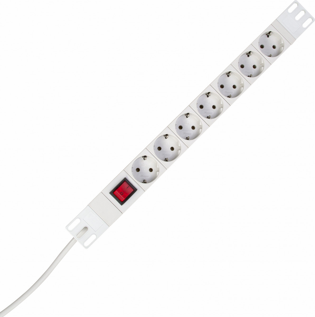 Kopp PROFIversal Profiversal Snoercentrale 7V ra schak., 19", 2 meter snoer grijs