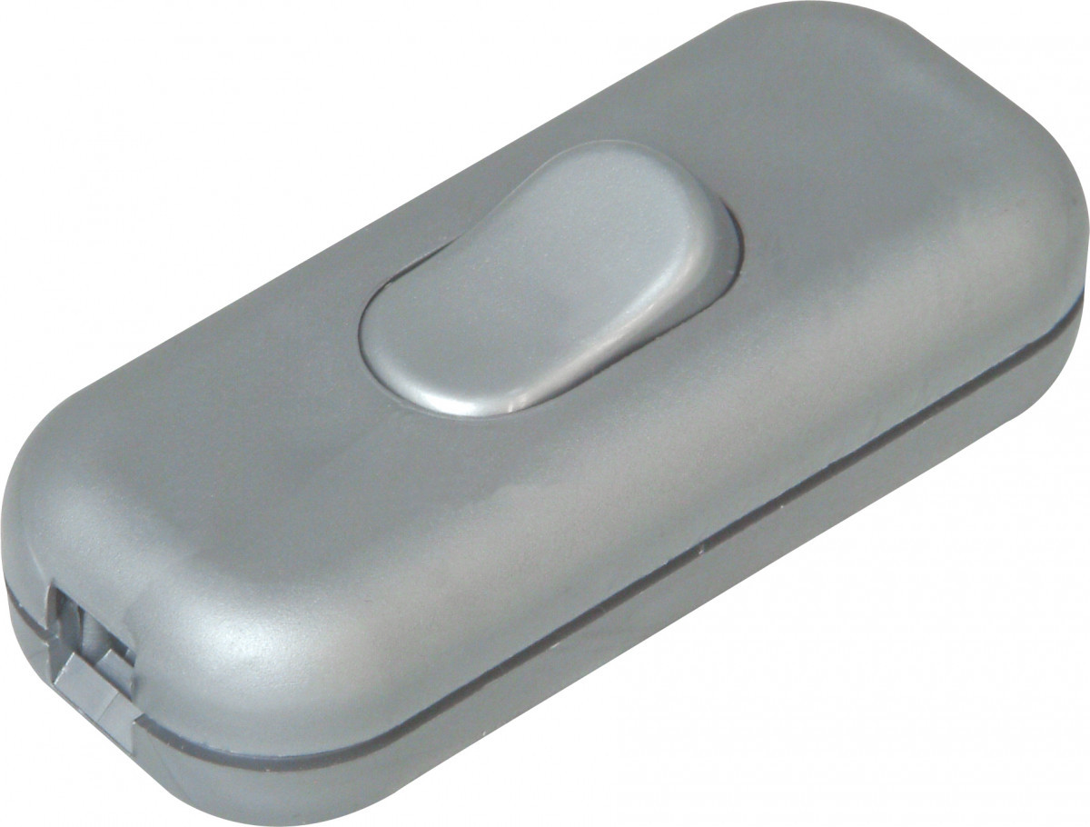 Kopp Snoerschakelaars Snoerschakelaar, 1P, 2a, zilver