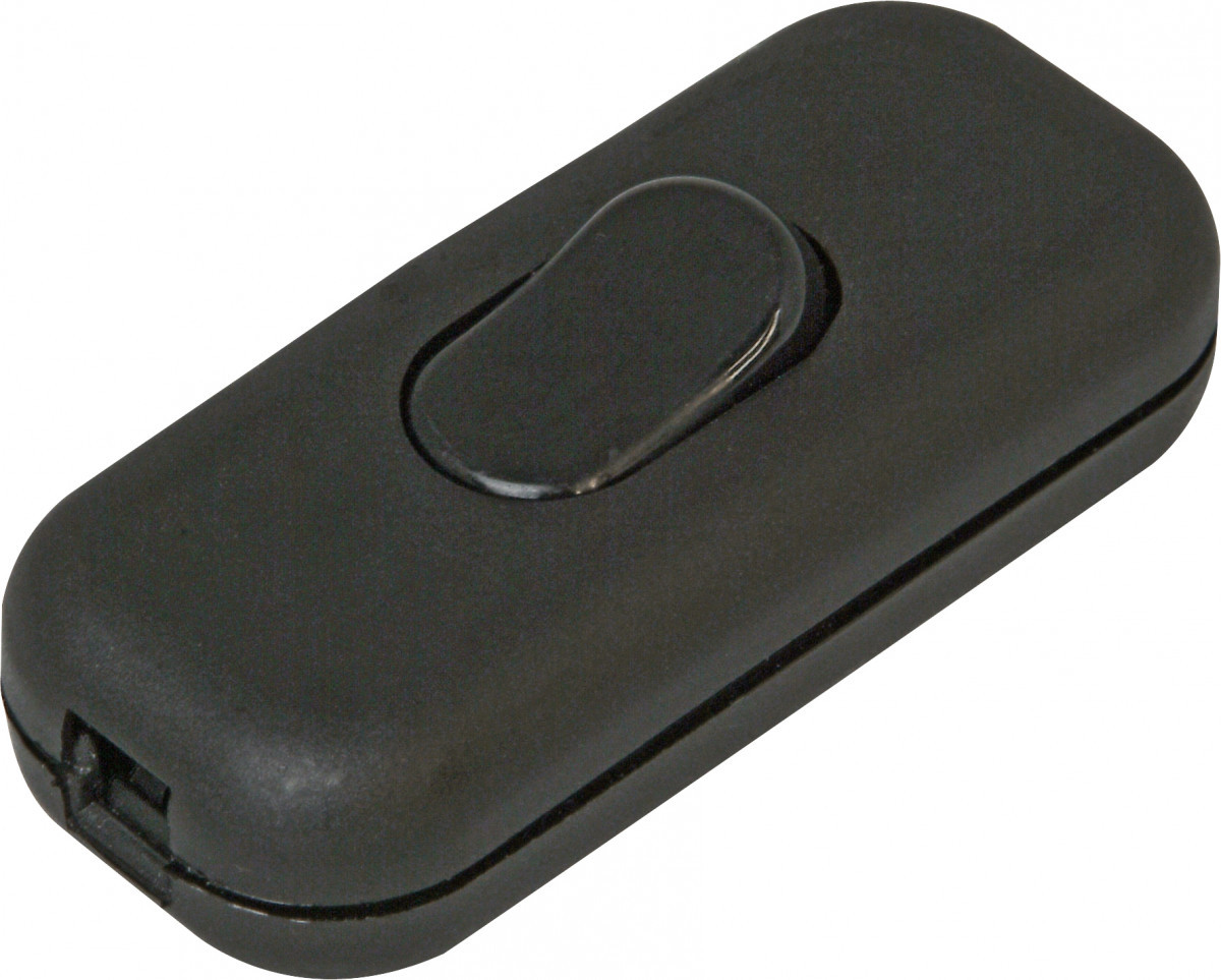 Kopp Snoerschakelaars Snoerschakelaar, 1P, 2a, zwart