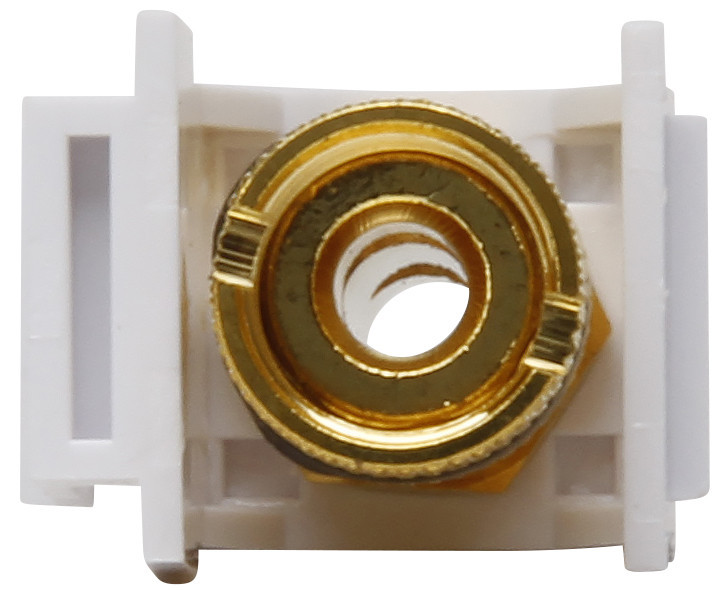 Kopp Sokkel en basis elementen Keystone-Module banana plug connector, zwart