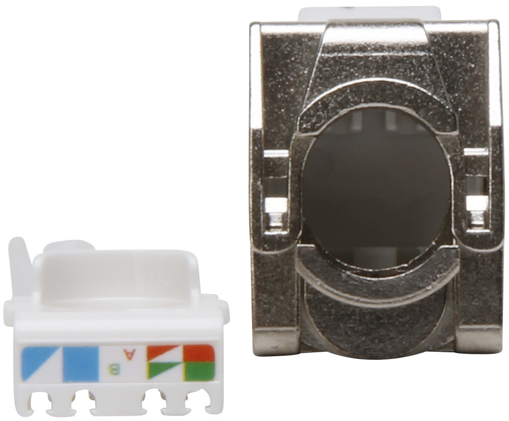 Kopp Sokkel en basis elementen Keystone-Module cat6a connector, beschermd, gereedschapsloze montage