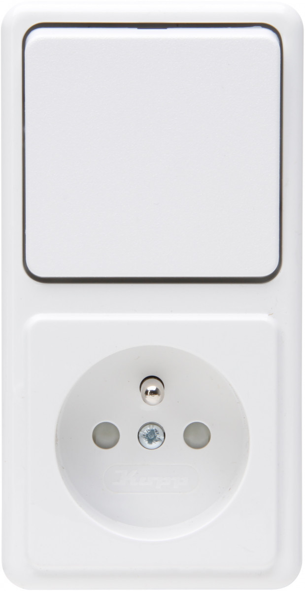 Kopp Standaard opbouw Standard - combinatie 1V pa SH, arctic wit Kopp Standaard opbouw Standard - combinatie 1V pa SH, arctic wit