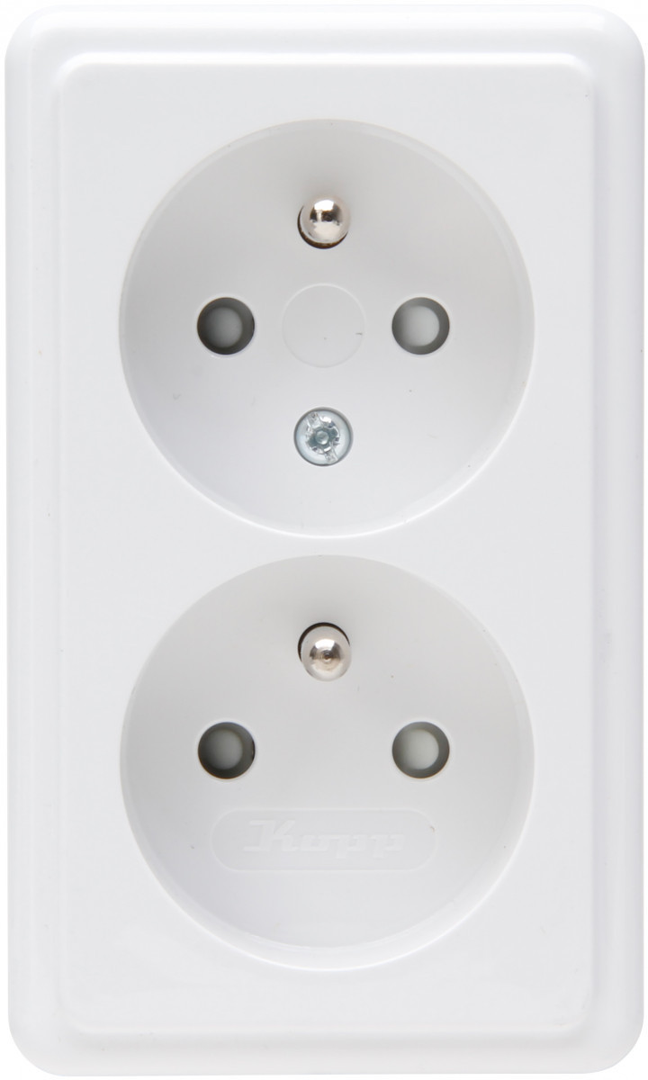 Kopp Standaard opbouw Standard - wandcontactdoos 2V pa SH arctic wit Kopp Standaard opbouw Standard - wandcontactdoos 2V pa SH arctic wit