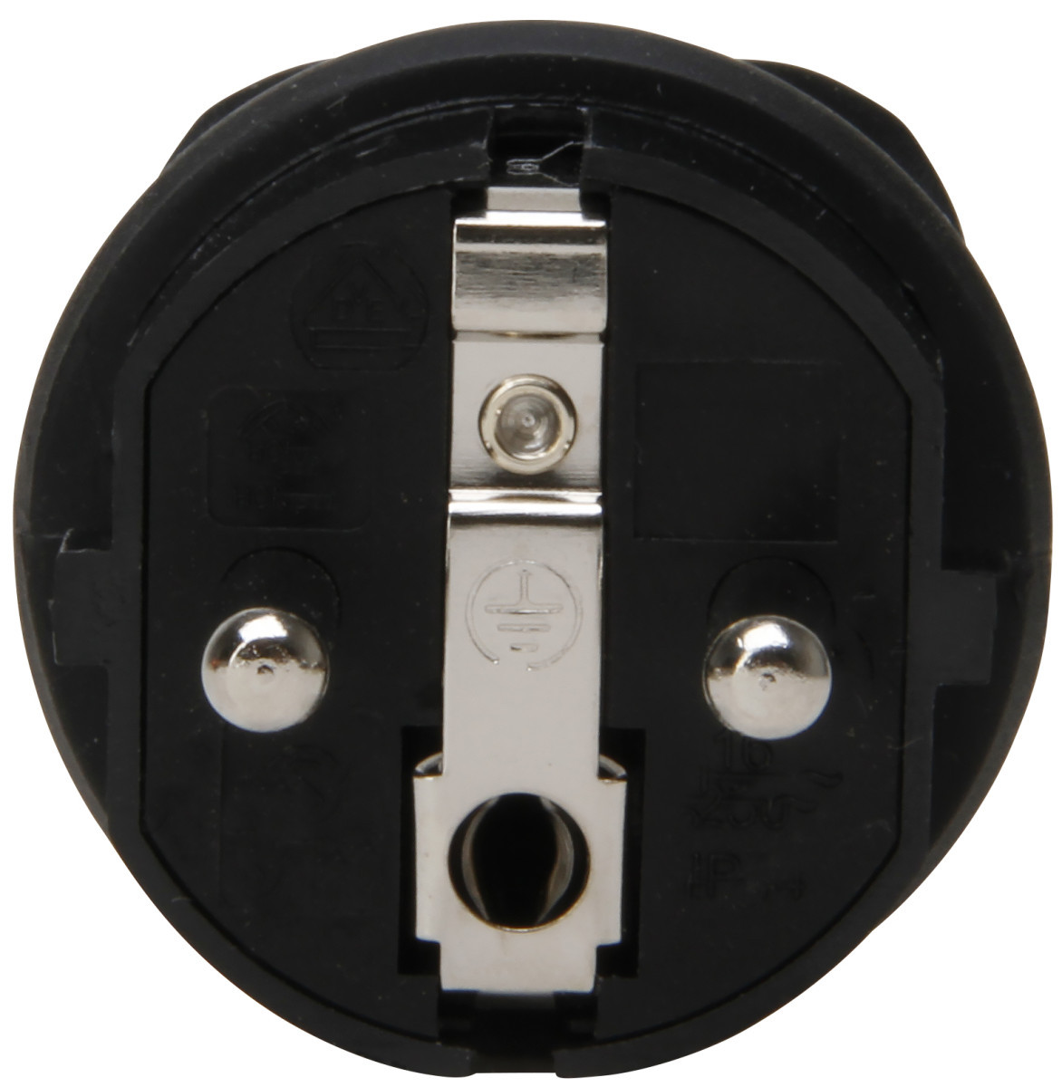 Kopp Stekkers & contrastekkers Stekker Ra, rubber, cee 7/vii ip20 16a zwart