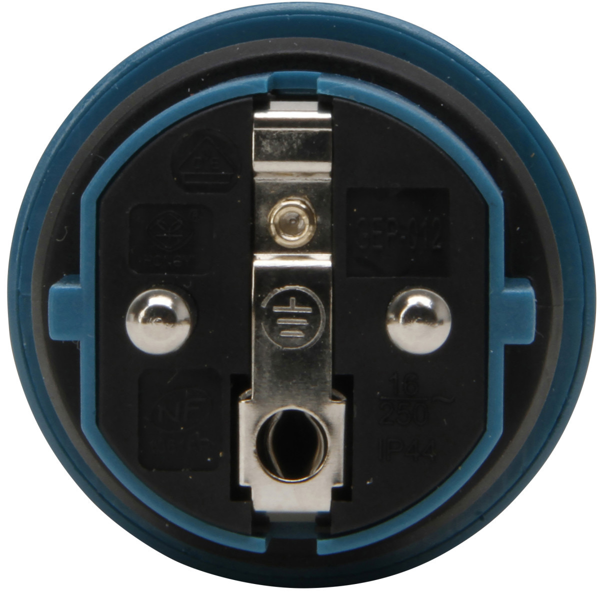 Kopp Stekkers & contrastekkers Stekker Ra, rubber, cee 7/vii ip44 16a, zwart