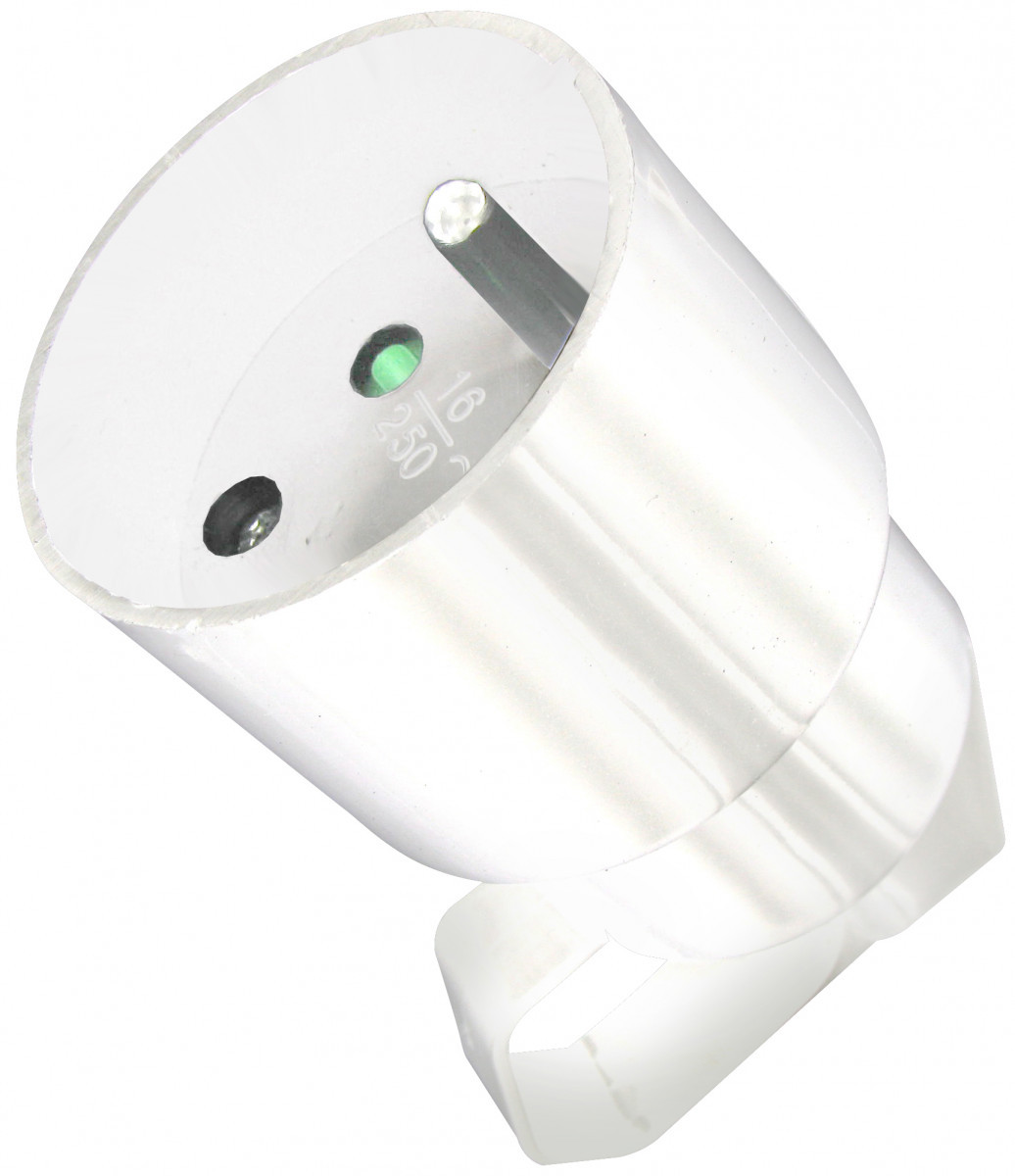 Kopp Stekkers & contrastekkers Contrastekker Pa SH, kunststof, uittrekoog, zij-invoer, wit