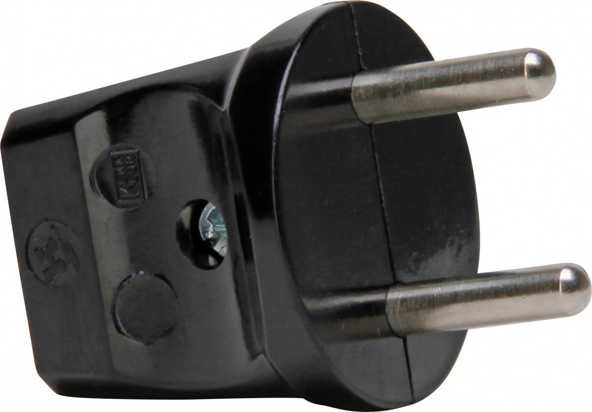 Kopp Stekkers & contrastekkers Stekker Za, kunststof, zwart