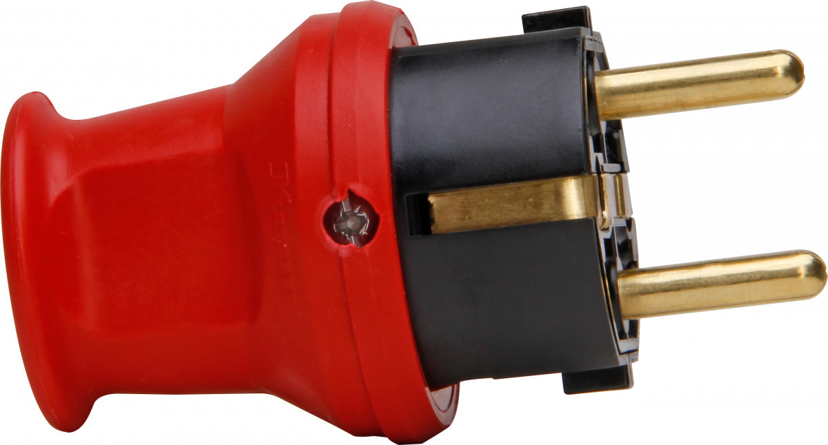Kopp Stekkers & contrastekkers Stekker Ra, PVC, cee 7/vii, ip44, rood