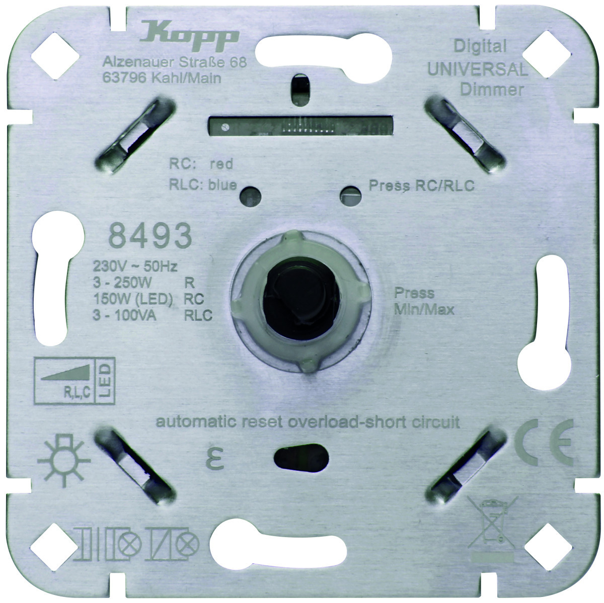 Kopp Technikcenter - universeel dimmer RLC 3-250W