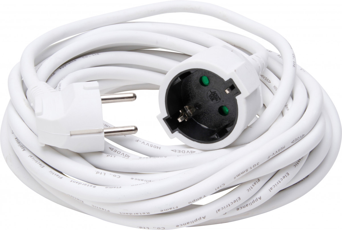 Kopp Verlengsnoeren Verlengsnoer Ra, 10 meter wit