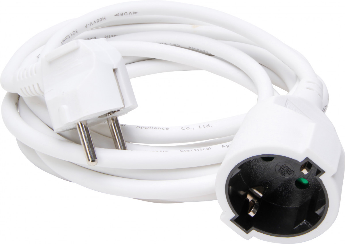 Kopp Verlengsnoeren Verlengsnoer Ra, 3 meter wit