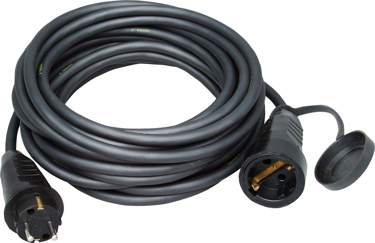 Kopp Verlengsnoeren Verlengsnoer Ra, neopreen, ip44, 10 meter zwart