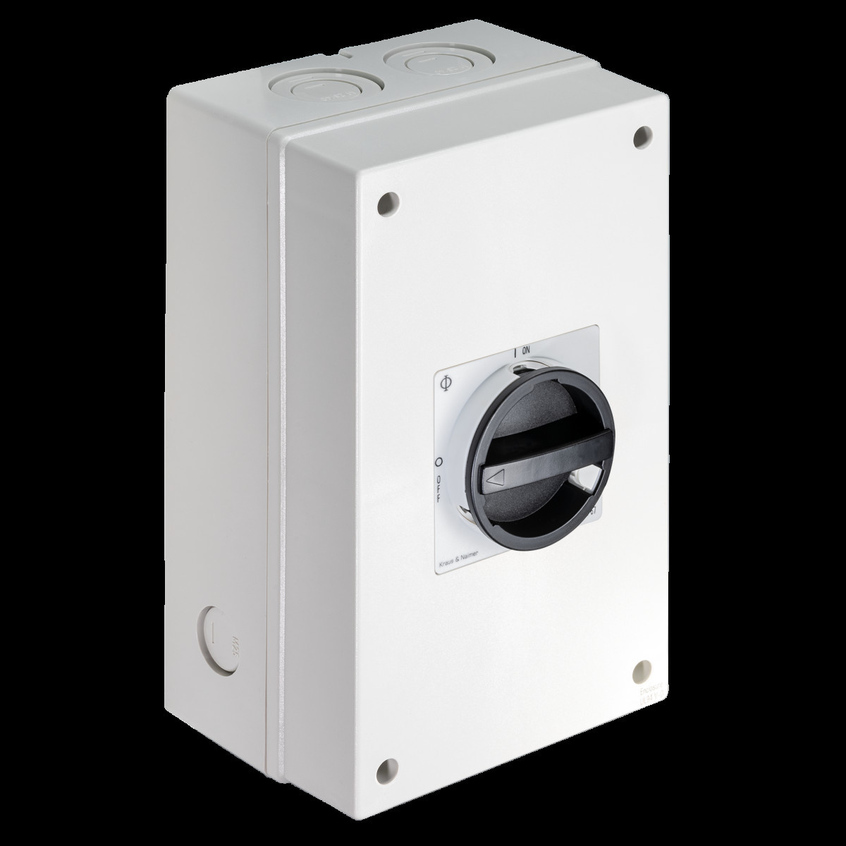 Kraus & Naimer Ausschalter Werkschakelaar 40a 6pol 90° 0 off - 1 on in behuizing ip66/67