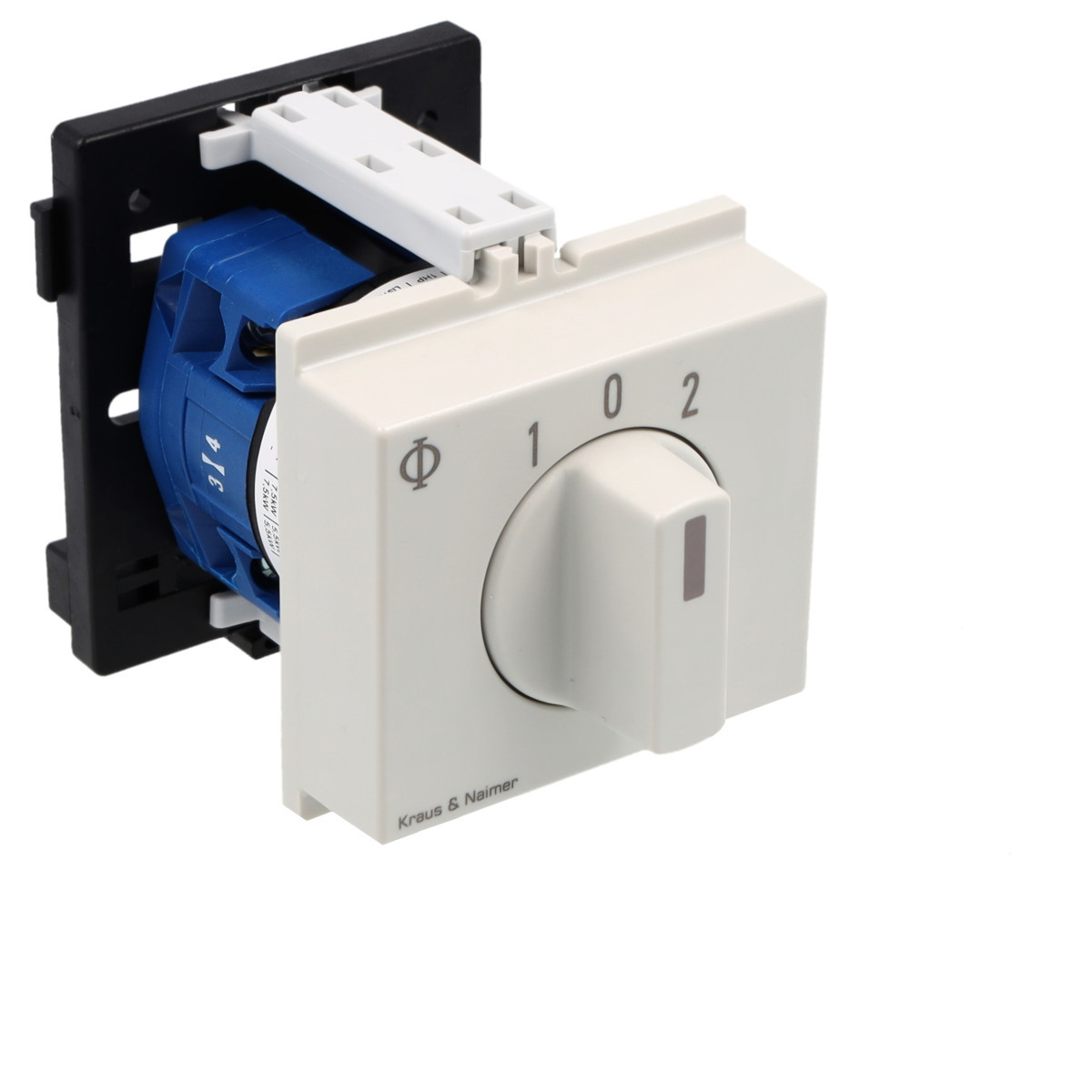 Kraus & Naimer Changeover switch Omschakelaar 20a 1pol 30° 1-0-1 dinrail mont.
