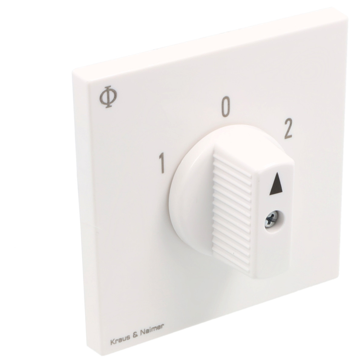 Kraus & Naimer Changeover switch Omschakelaar 20a 1pol 60° 1-0-2 ip40