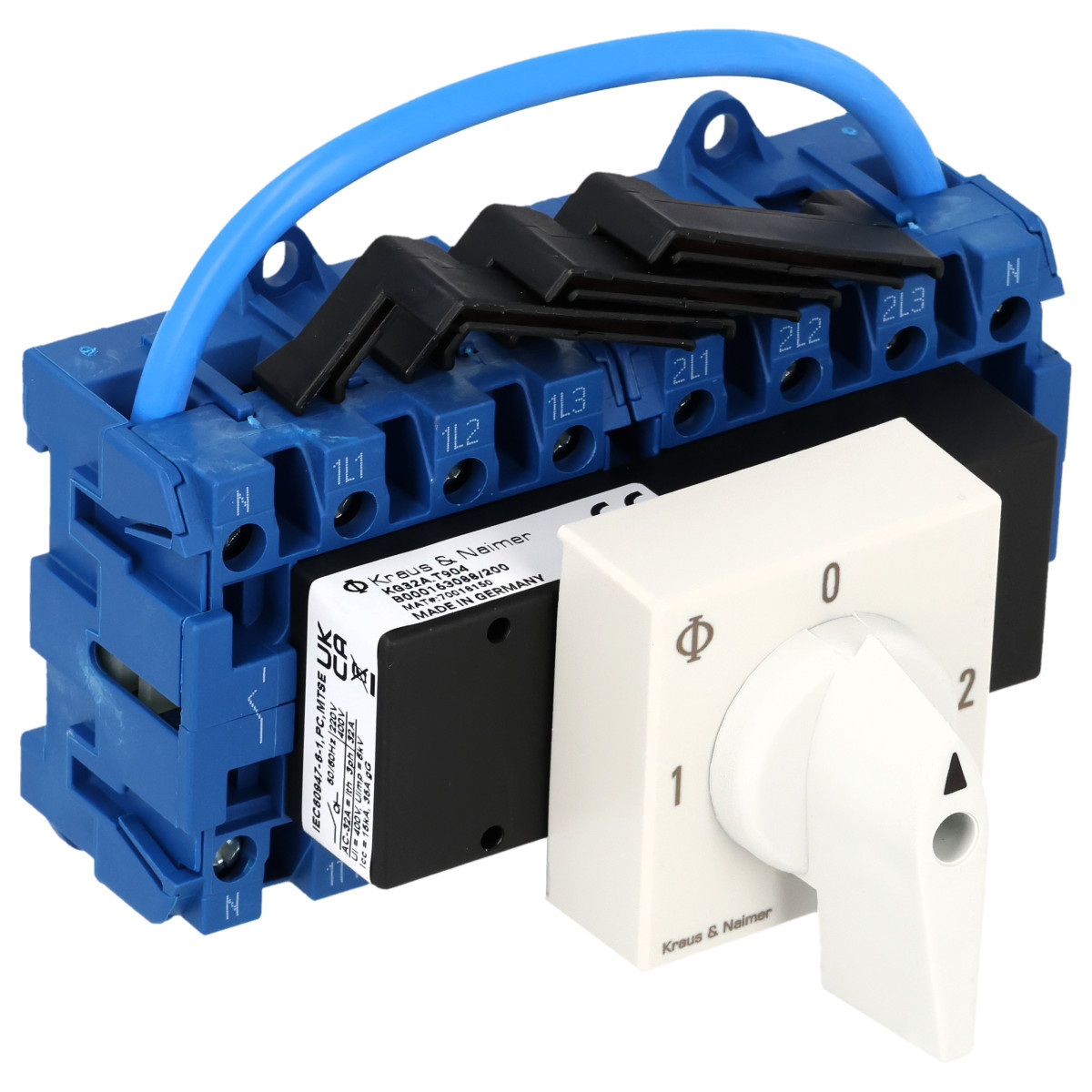 Kraus & Naimer Changeover switch Schnapp 32 A,11 KW,6 MM²