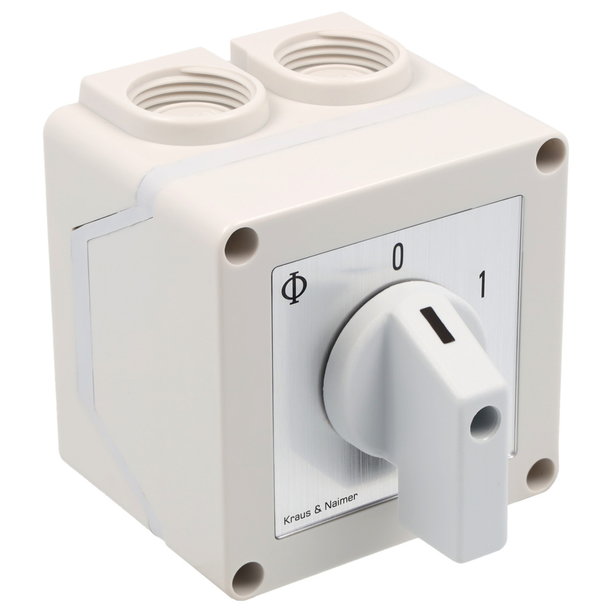 Kraus & Naimer General application switch Groepenschak. 20a 1pol 30° 0-1-2-3 in behuizing ip42
