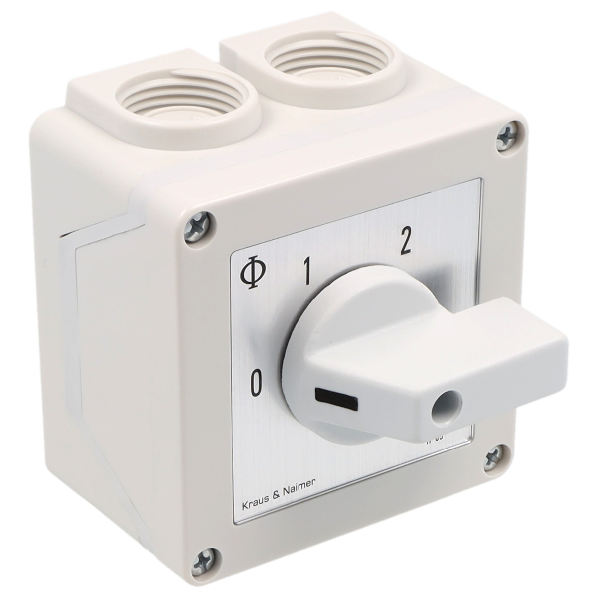 Kraus & Naimer General application switch Groepenschak. 20a 1pol 60° 0-1-2 in beh. ip42
