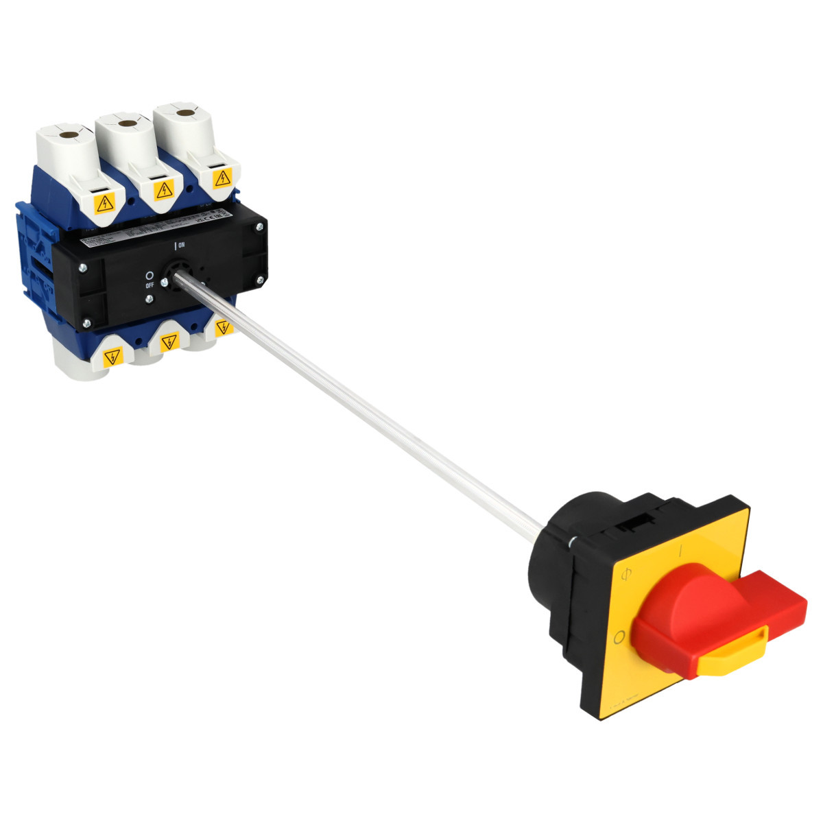 Kraus & Naimer Hauptschalter Nood/Uitschak. 250a 3pol 90° 0-1 bodemmon. 4-gats ip40