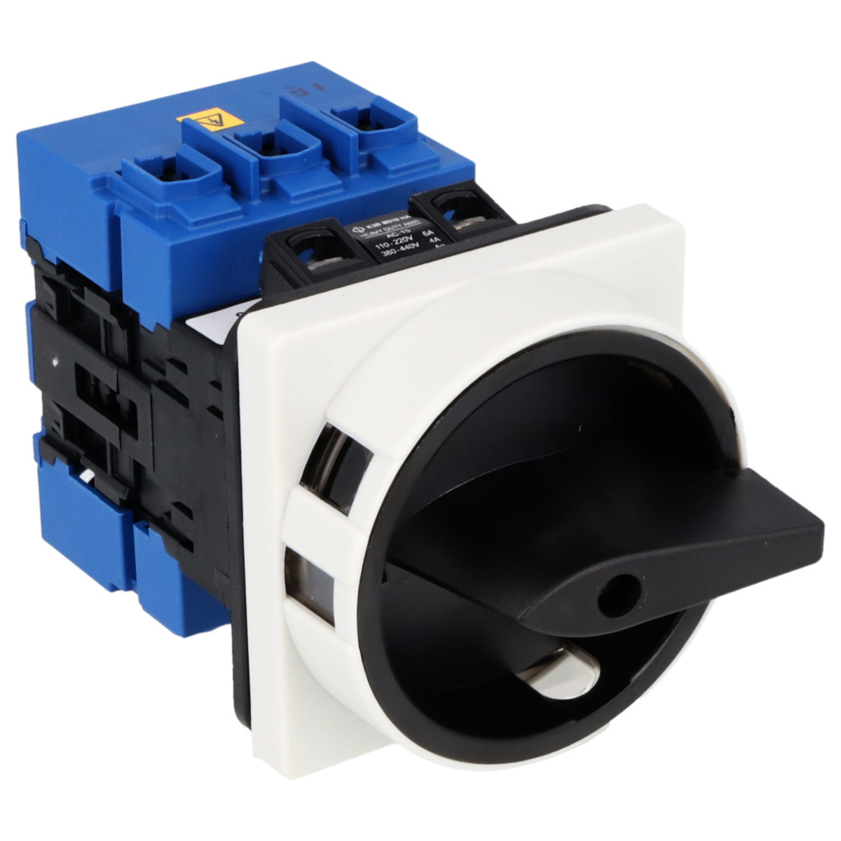 Kraus & Naimer Hauptschalter Werkschak. 40a 3pol 90° 0-1 frontinb. 4-gats bev. ip66/67.