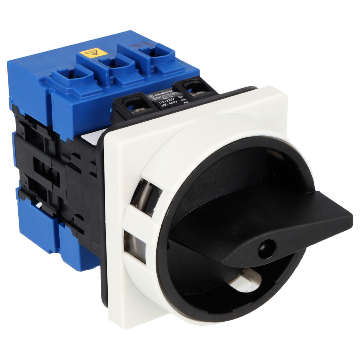 Kraus & Naimer Hauptschalter Werkschak. 63a 3pol 90° 0-1 frontinb. 4-gats bev. ip66/67.