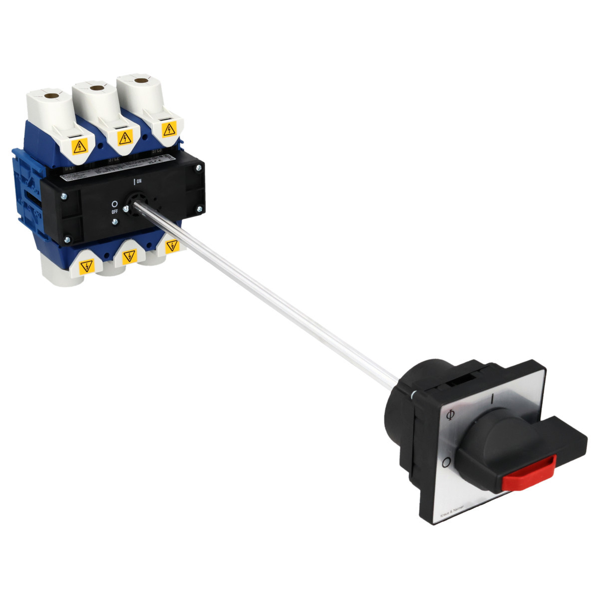 Kraus & Naimer Hauptschalter Werkschakelaar 250a 3pol 90° 0-1 bodemmon. 4-gats ip40