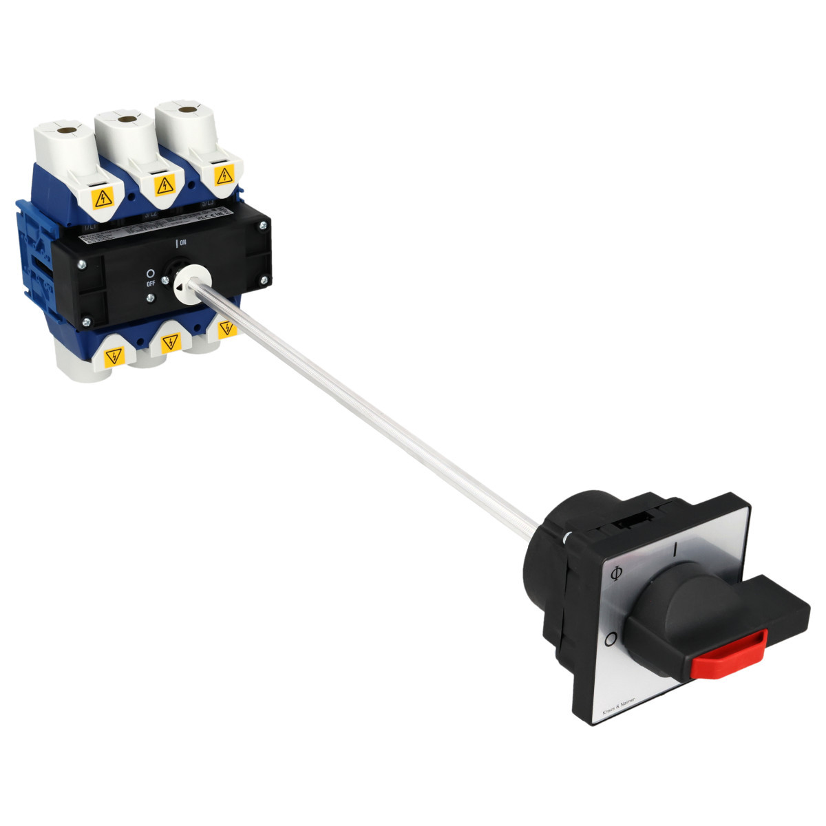 Kraus & Naimer Hauptschalter Werkschakelaar 315a 3pol 90° 0-1 bodemmon. 4-gats ip40
