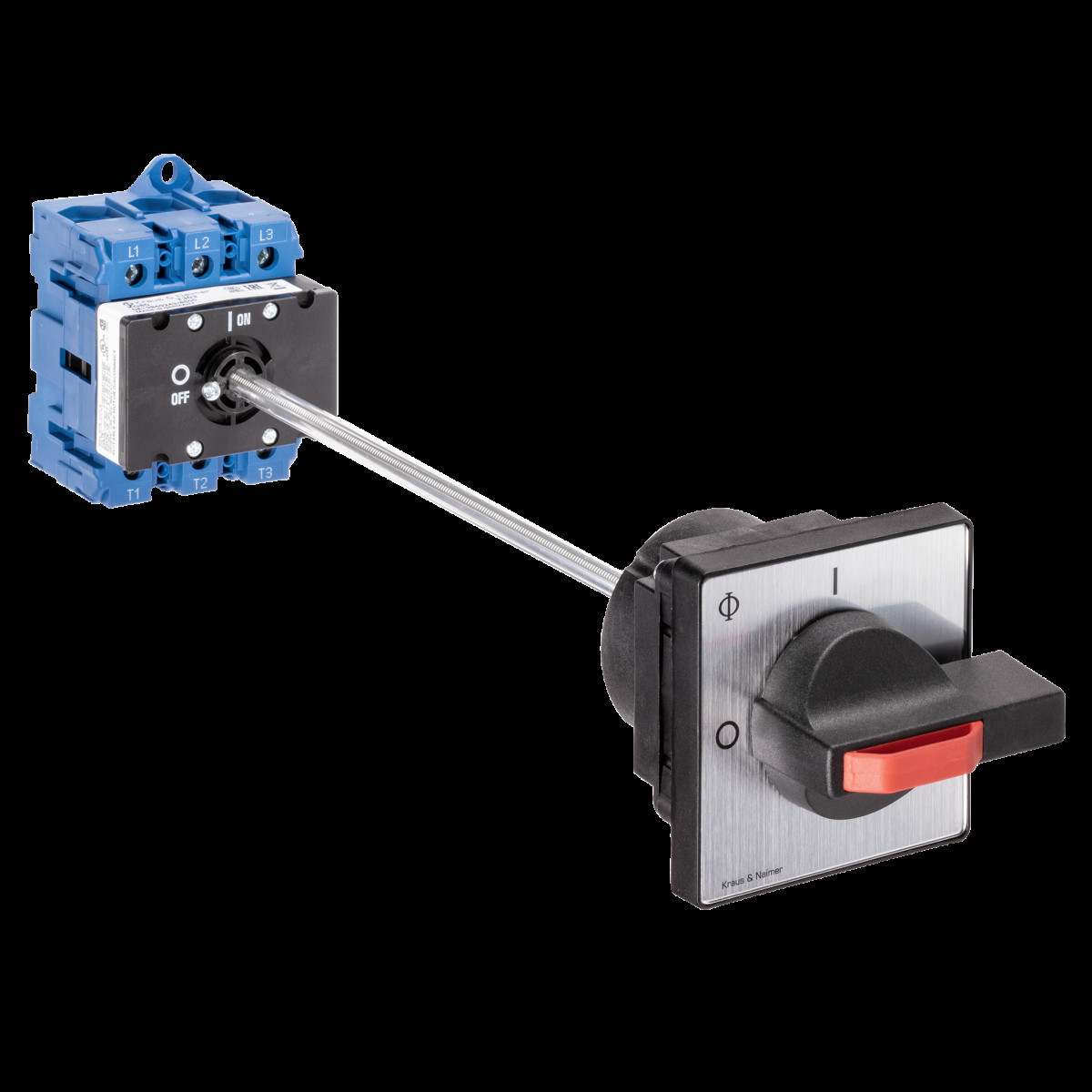 Kraus & Naimer Hauptschalter Werkschakelaar 80a 3pol 90° 0-1 bodemmon. 4-gats ip40