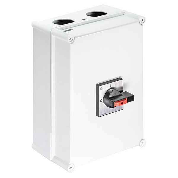 Kraus & Naimer Lastscheider Hoofdschak. 4pol. 0-1 160a opbouw ip66/67 verg. GR. Z/G + 1no/1NG