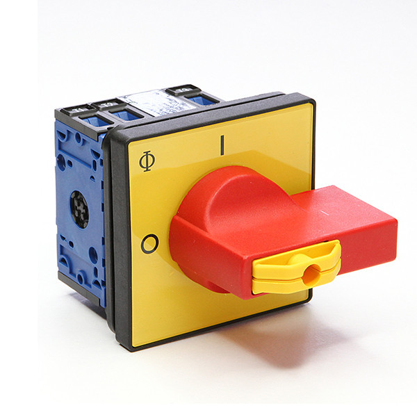 Kraus & Naimer Lastscheider Nood/Uitschak. 3pol. 0-1 20a 4 gats. ip66 verg. R/G