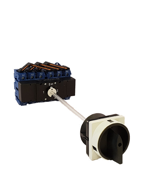 Kraus & Naimer Lastscheider Omschakelaar 125a 3polig 1-0-2 bodemmont. deurkop. ip66; verg.