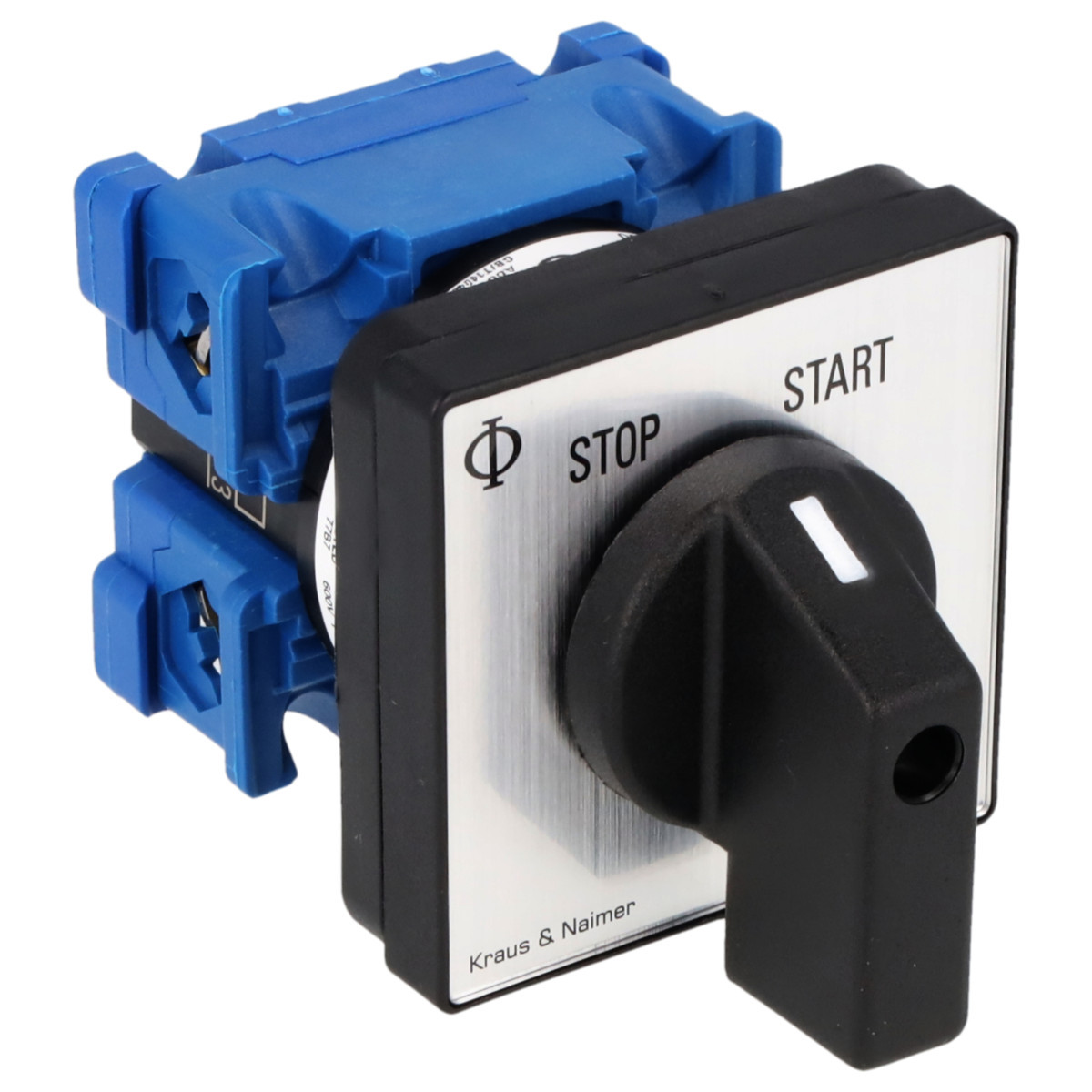 Kraus & Naimer Momentary start stop switch Stop> <start impuls 20a 30° stop-start frontinb. 4-gats bev. ip40