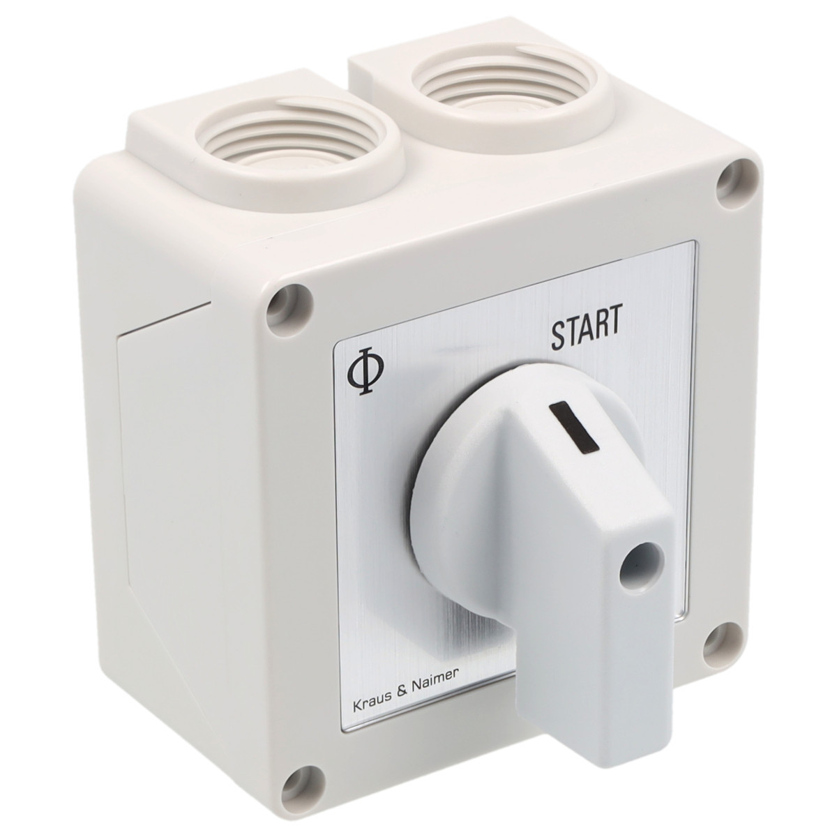 Kraus & Naimer Momentary start stop switch Stop> <start impuls 20a 30° stop-start in behuiz. ip42.
