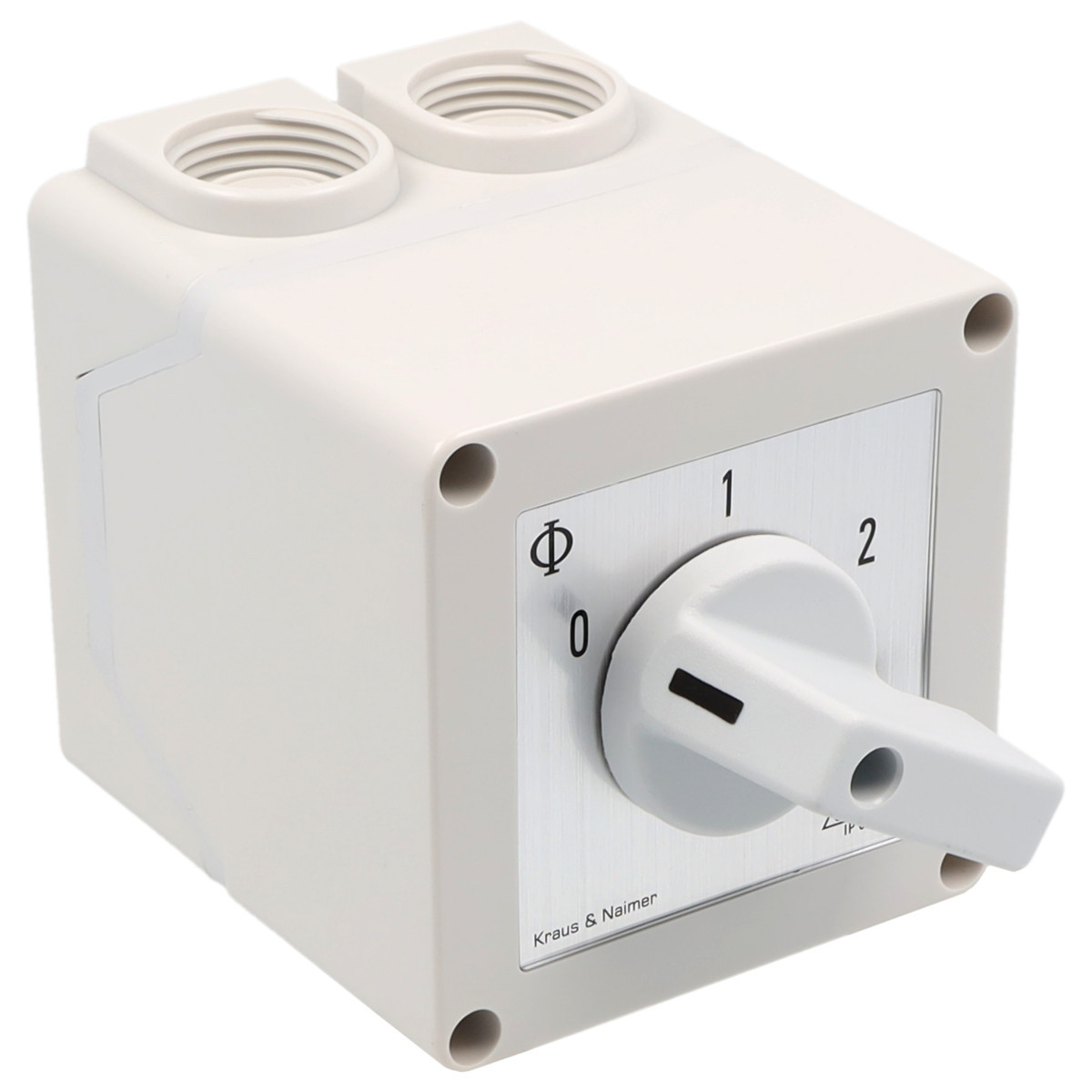 Kraus & Naimer Motor switch Dahlanderschak. 20a 60° 0-1-2 in behuizing ip42